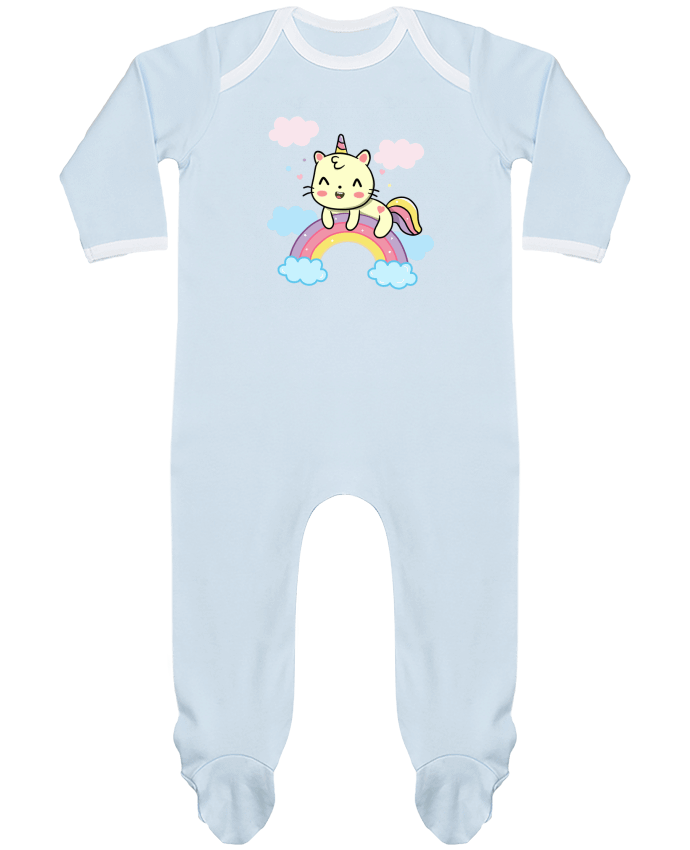 Body Pyjama Bébé Gato Feliz sobre Arcoiris par MaaxLoL