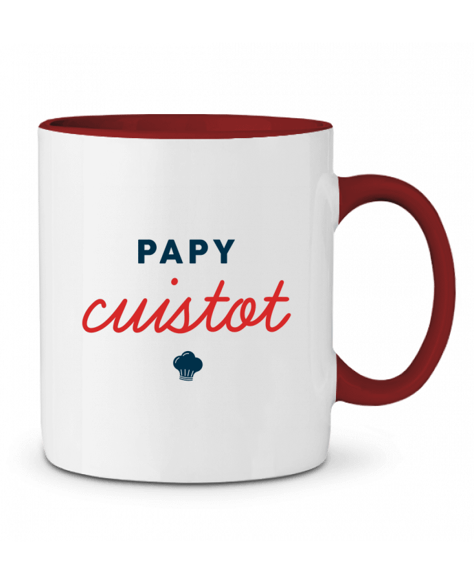 Mug bicolore Papy cuistot tunetoo