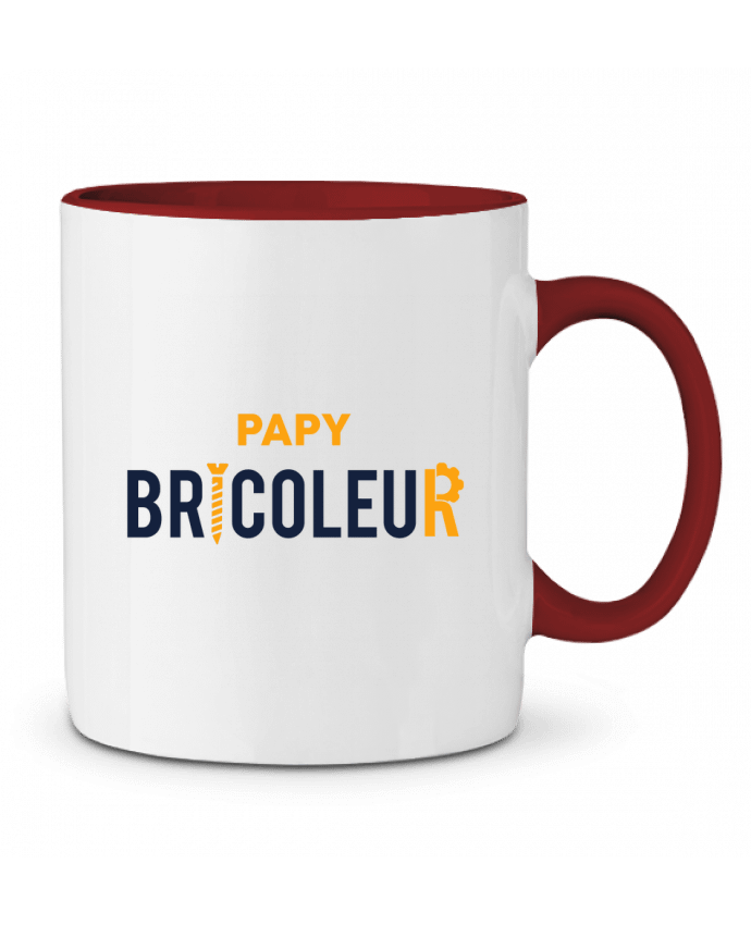 Mug bicolore Papy bricoleur tunetoo