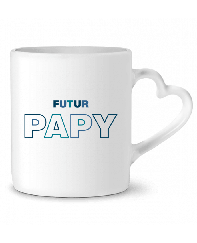 Mug coeur Futur papy par tunetoo