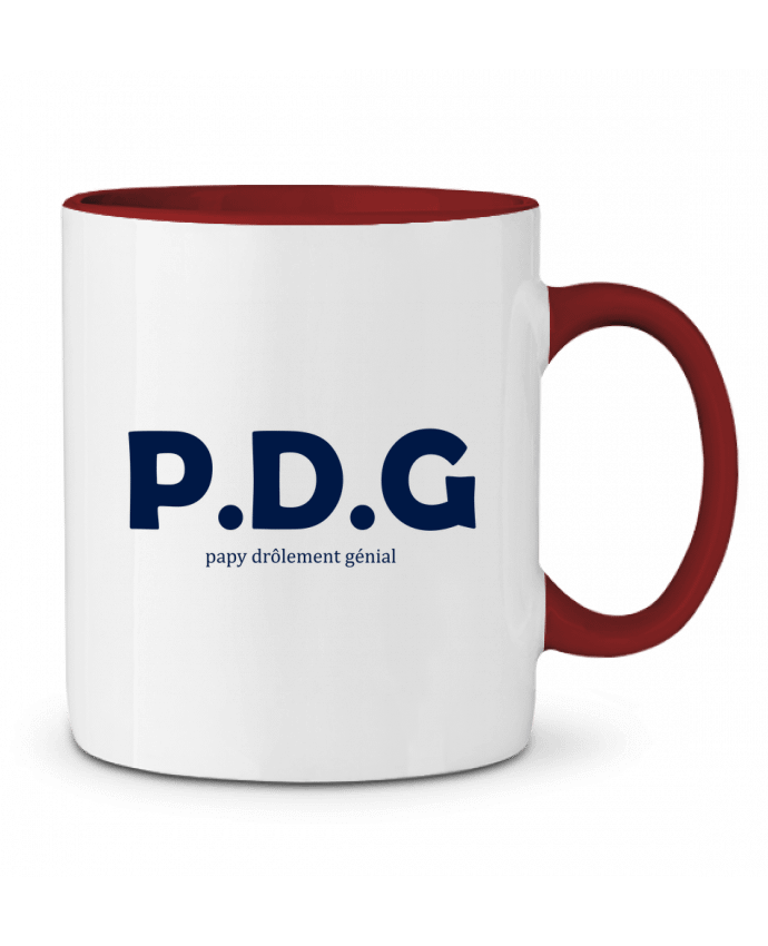 Mug bicolore Papy Drôlement Génial tunetoo