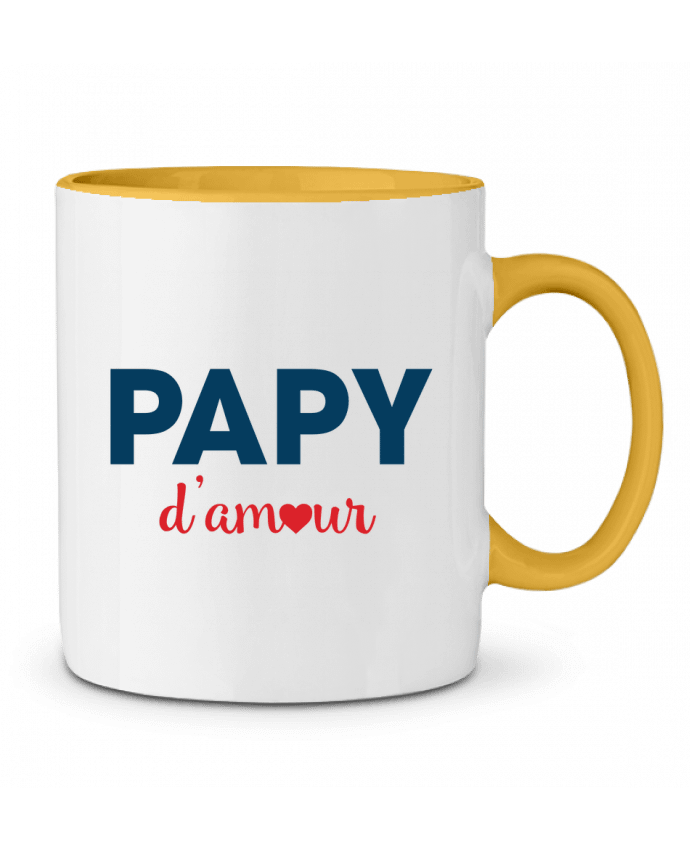 Mug bicolore Papy d'amour tunetoo