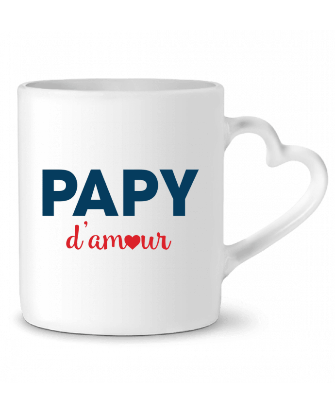 Mug coeur Papy d'amour par tunetoo