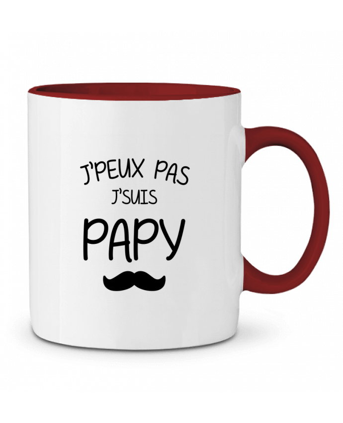 Mug bicolore J'peux pas j'suis papy tunetoo
