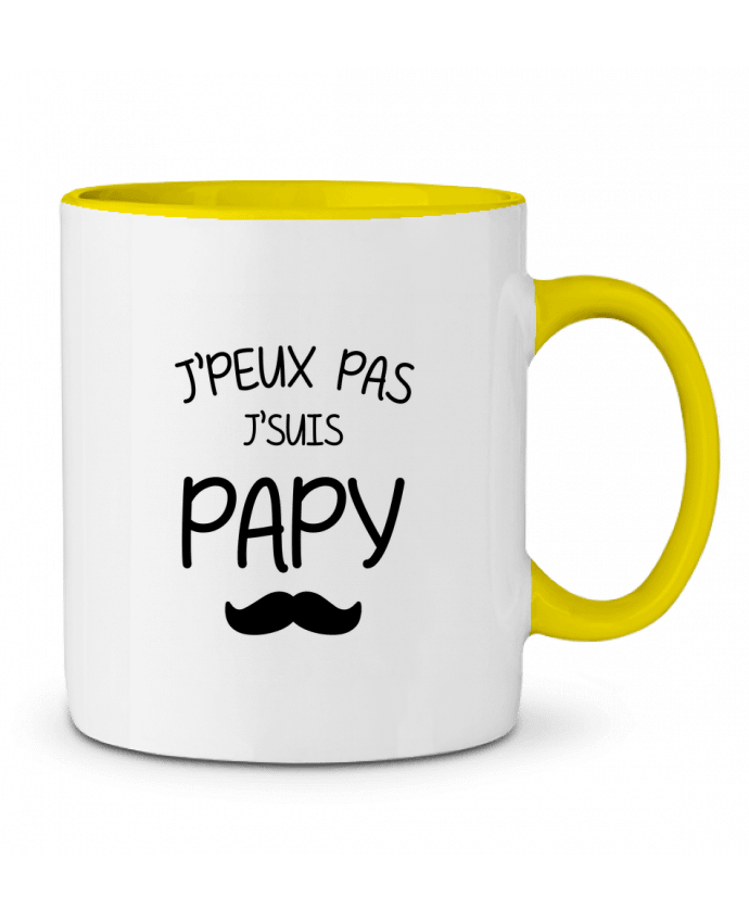 Mug bicolore J'peux pas j'suis papy tunetoo