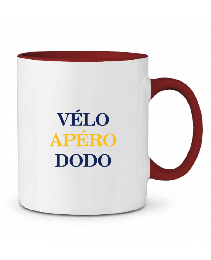 Mug bicolore Vélo Apéro Dodo tunetoo