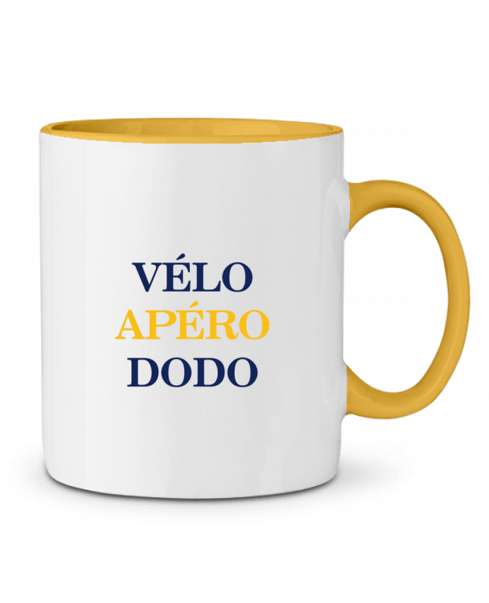 Mug bicolore Vélo Apéro Dodo tunetoo