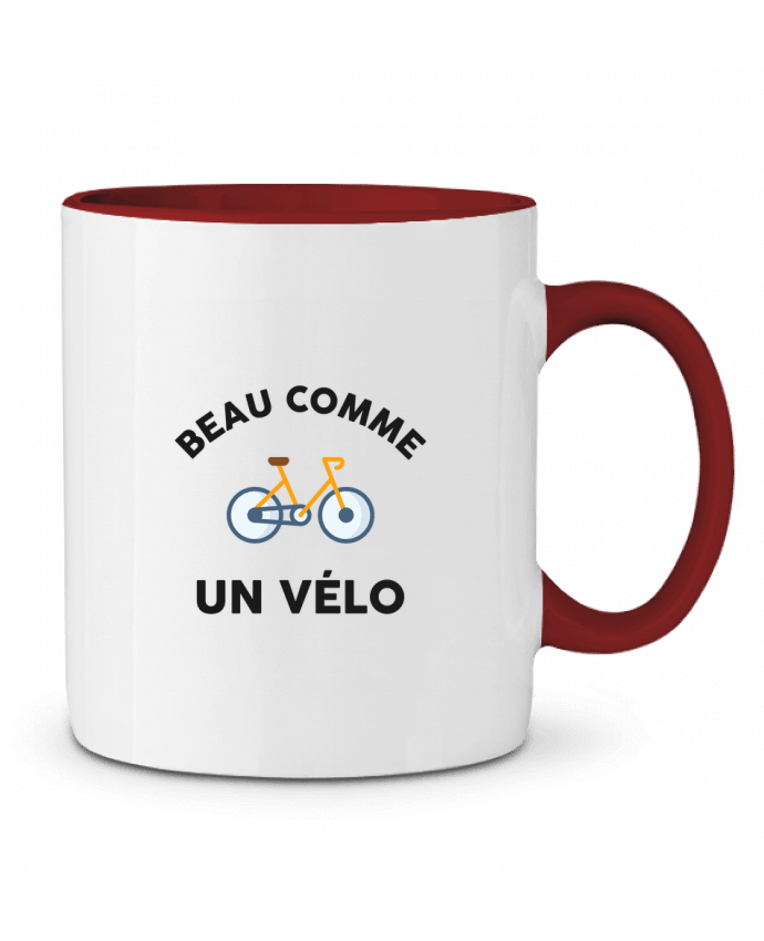 Mug bicolore Beau comme un vélo tunetoo