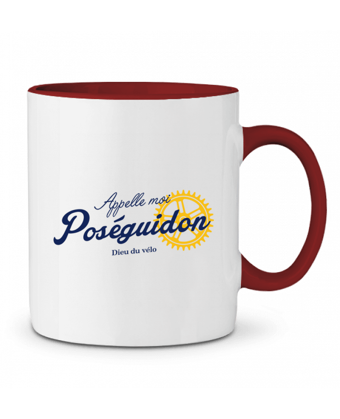 Mug bicolore Appelle moi Poséguidon tunetoo