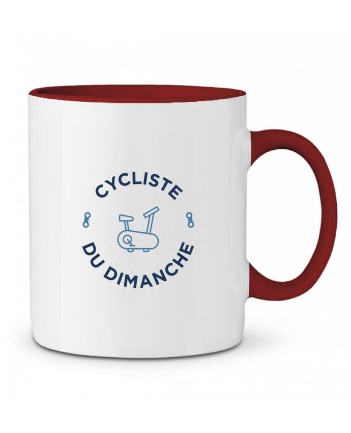 Mug bicolore Cycliste du dimanche tunetoo