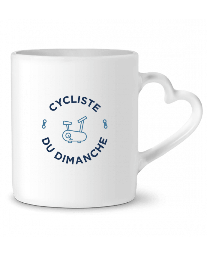 Mug coeur Cycliste du dimanche par tunetoo