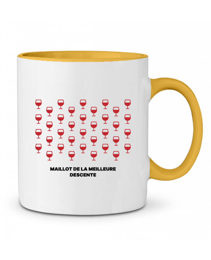 Mug bicolore Maillot de la meilleure descente tunetoo