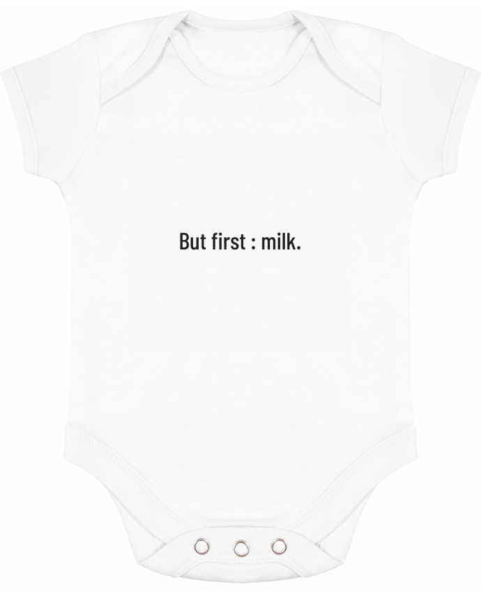 Body Bebé Contraste But first : milk. por Folie douce