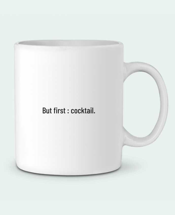 Ceramic Mug But first : cocktail. by Folie douce