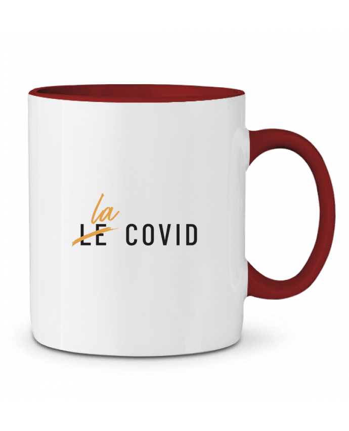 Mug bicolore LA Covid Folie douce