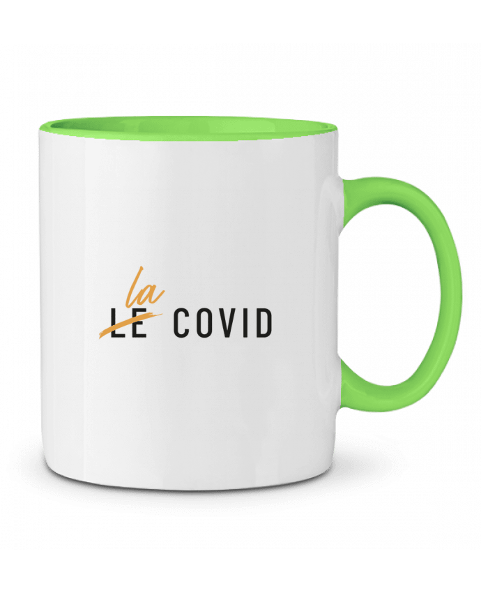 Mug bicolore LA Covid Folie douce