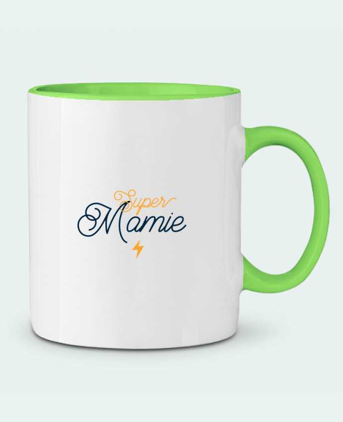 Mug bicolore Super mamie tunetoo