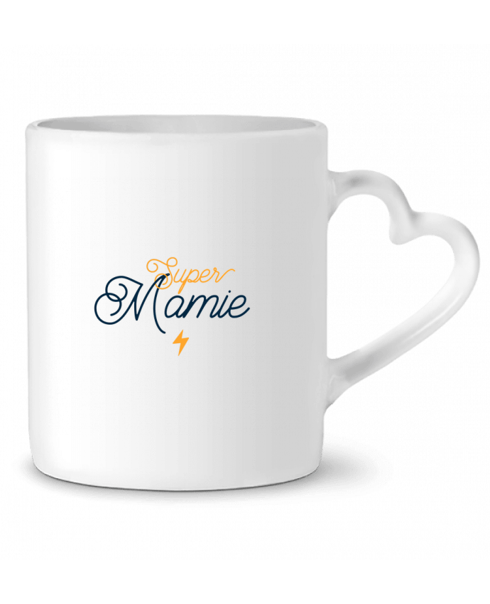 Mug coeur Super mamie par tunetoo