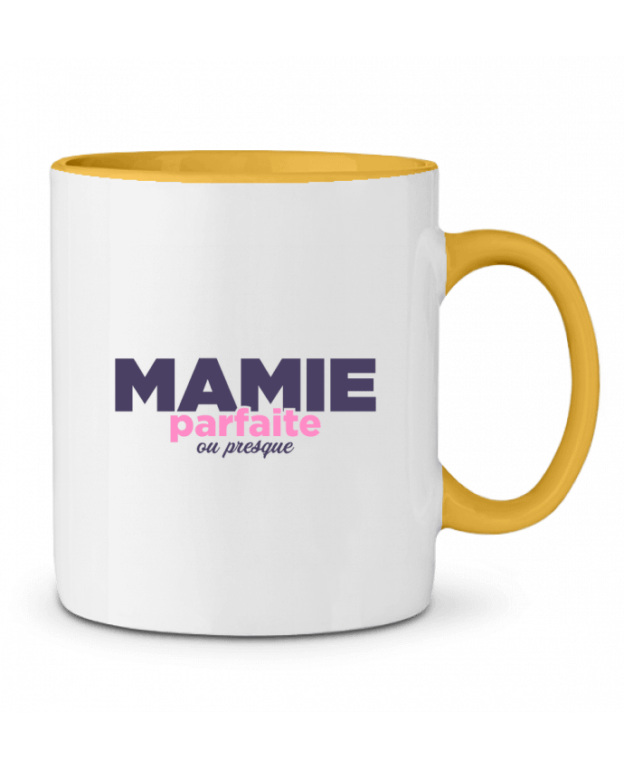 Mug bicolore Mamie parfaite ou presque tunetoo