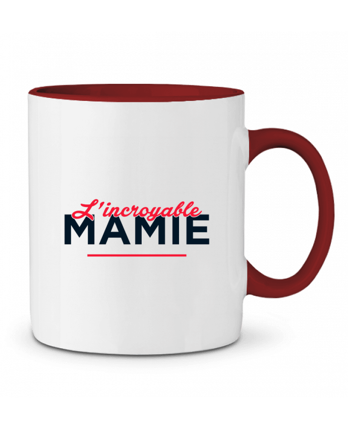 Mug bicolore L'incroyable Mamie tunetoo