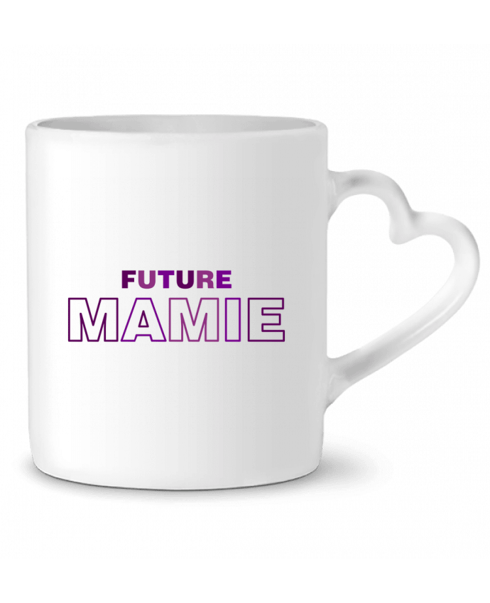 Mug coeur Future mamie par tunetoo