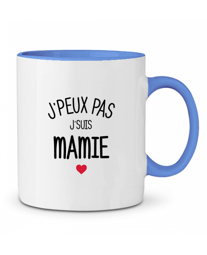 Mug bicolore J'peux pas j'suis mamie tunetoo