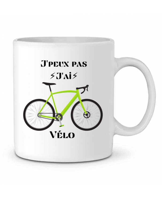 Mug  J'peux pas j'ai vélo par Maka shop