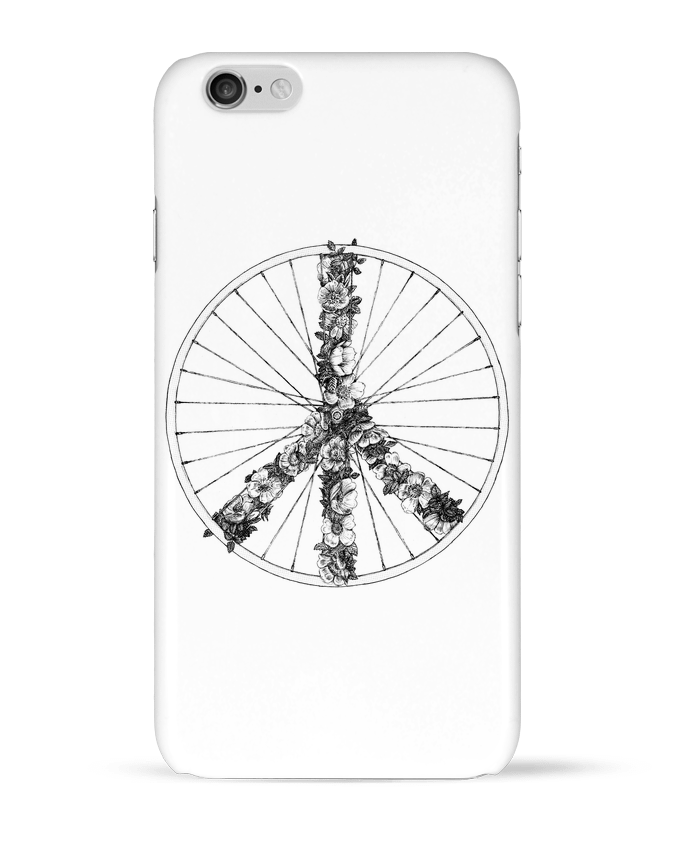 Coque iPhone 6 Peace and Bike Lines par Florent Bodart