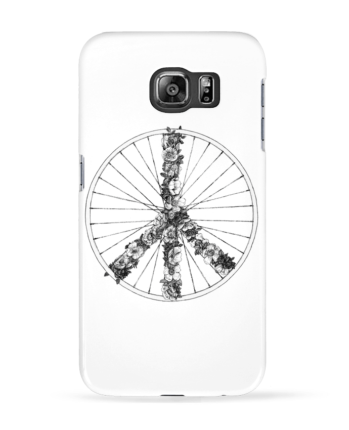 Case 3D Samsung Galaxy S6 Peace and Bike Lines - Florent Bodart