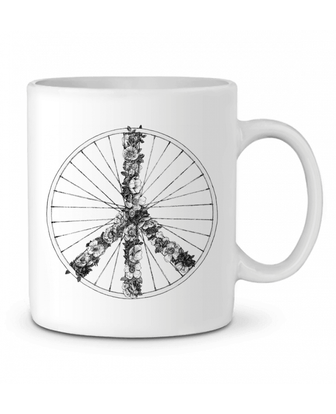 Mug  Peace and Bike Lines par Florent Bodart
