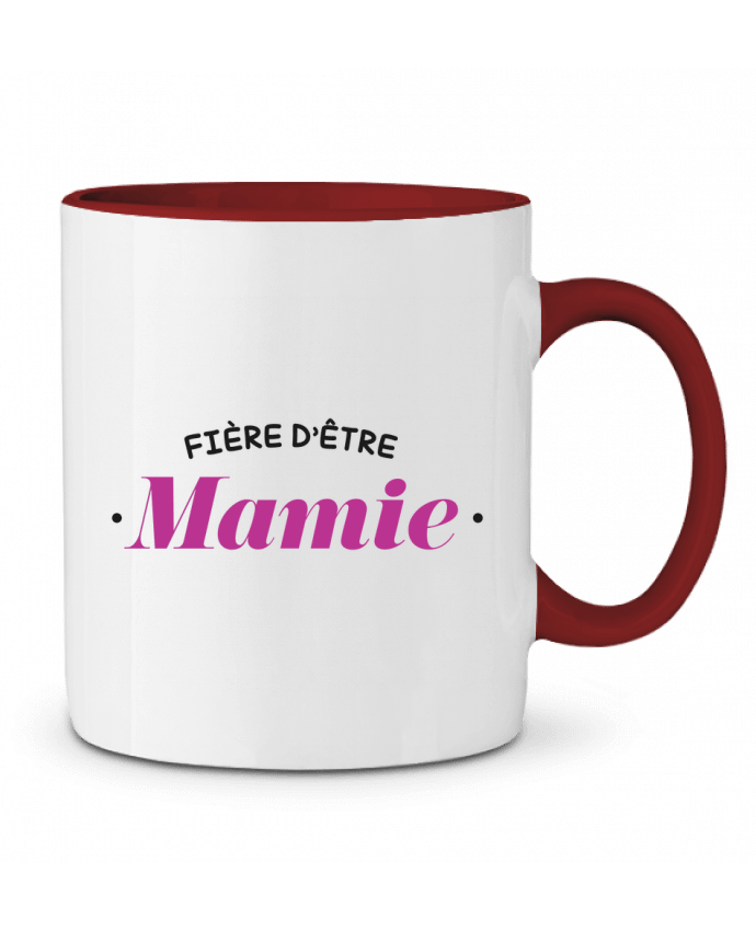 Mug bicolore Fière d'être mamie tunetoo