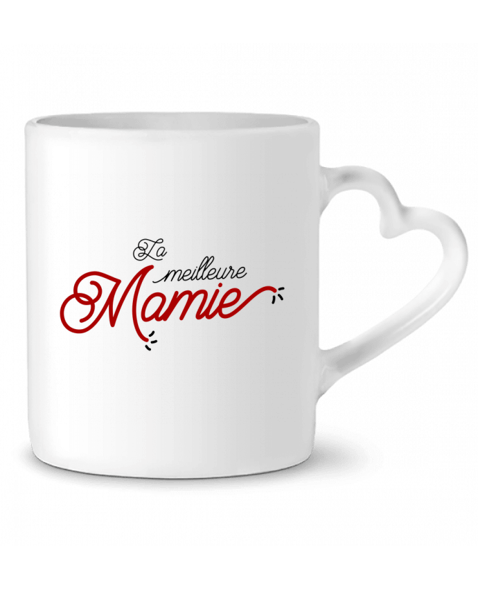 Mug coeur La meilleure Mamie par tunetoo