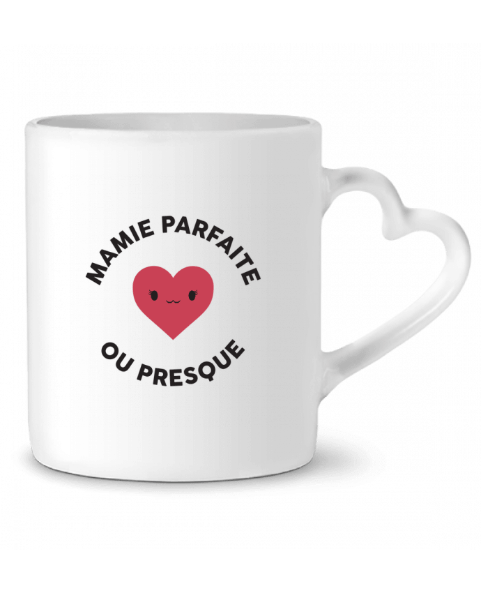 Mug coeur Mamie parfaite ou presque par tunetoo