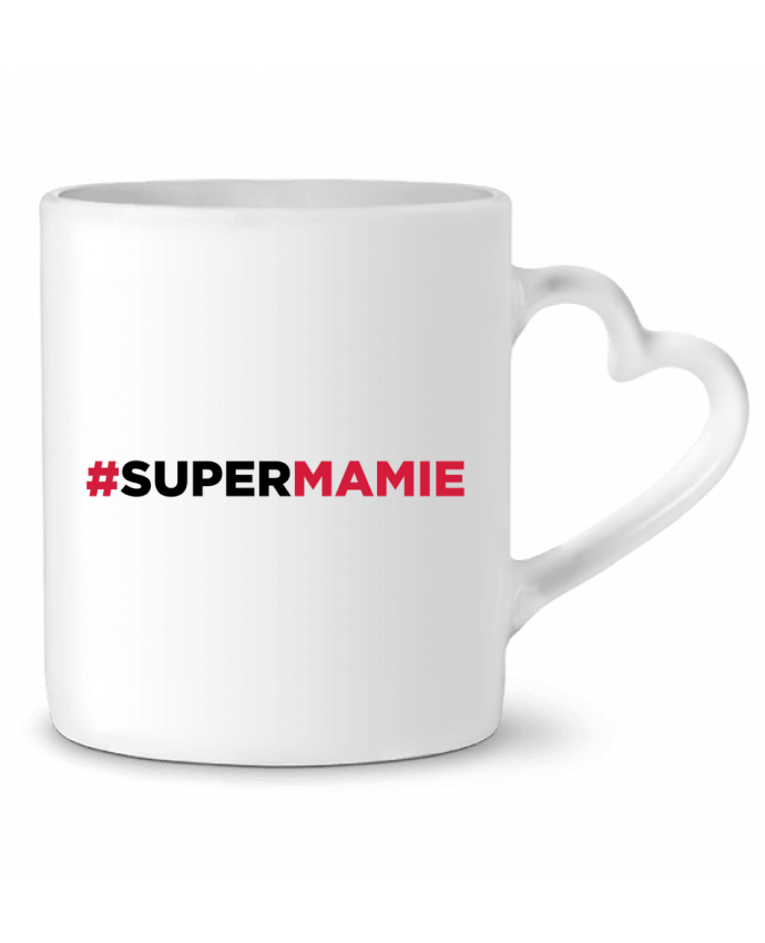 Mug coeur #SUPERMAMIE par tunetoo