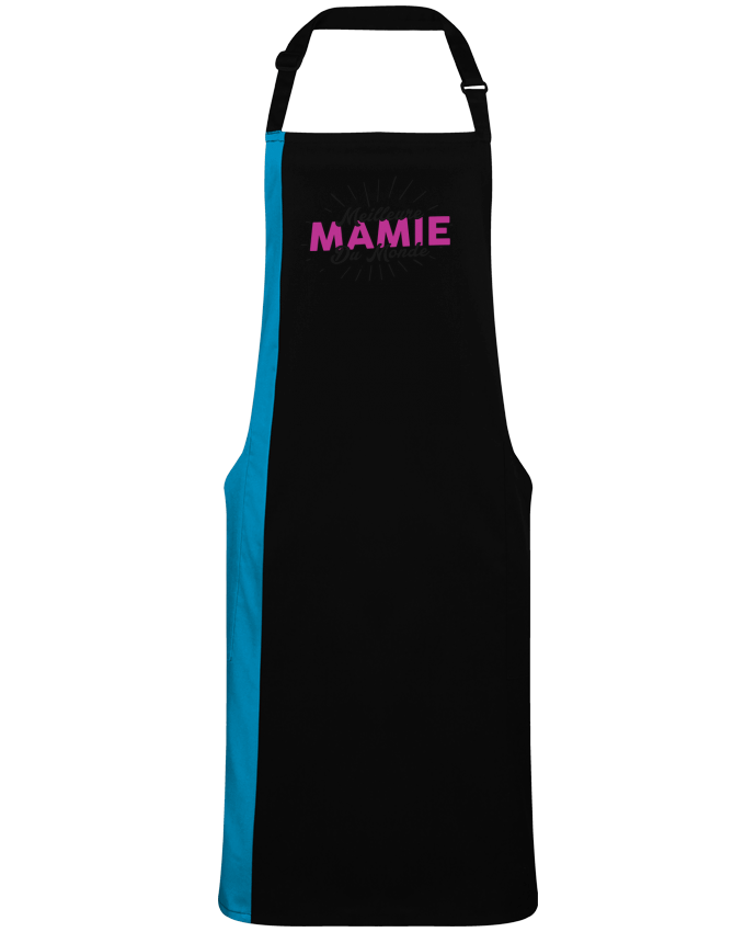 Tablier bicolore Meilleure mamie du monde par  tunetoo