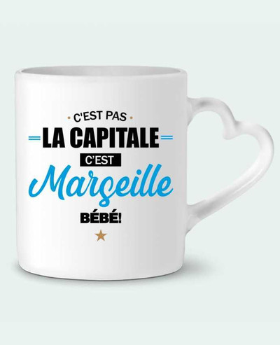 Mug coeur C'est Marseille bébé par La boutique de Laura