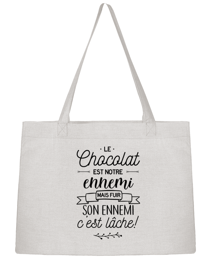 Sac Shopping Le chocolat notre ennemi par La boutique de Laura