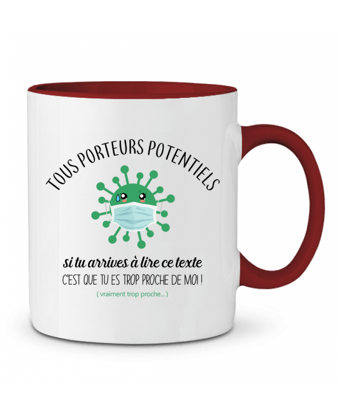 Mug bicolore Tous porteurs potentiels La boutique de Laura