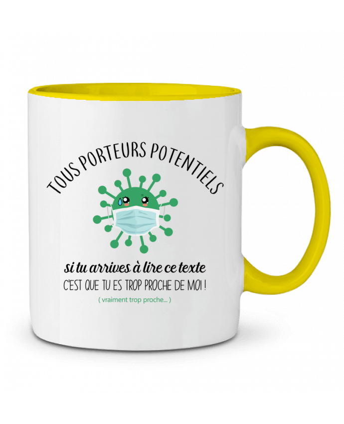 Mug bicolore Tous porteurs potentiels La boutique de Laura