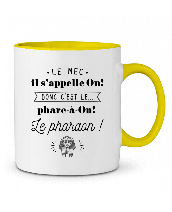 Mug bicolore Le Pharaon ! La boutique de Laura