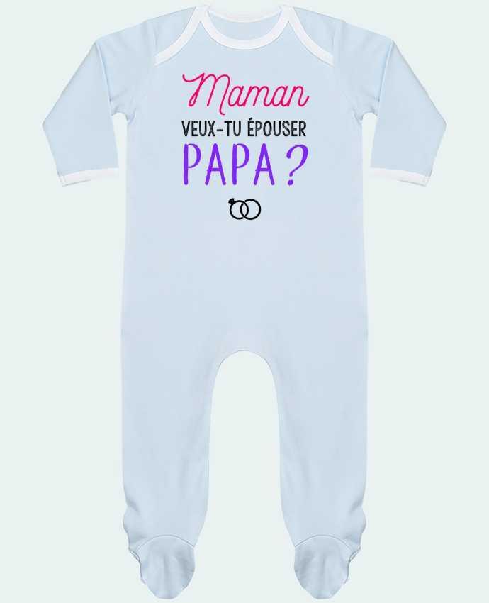 Body Pyjama Bébé Maman veux-tu épouser Papa ? par La boutique de Laura