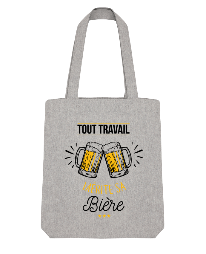 Tote Bag Stanley Stella Tout travail mérite sa bière par La boutique de Laura 