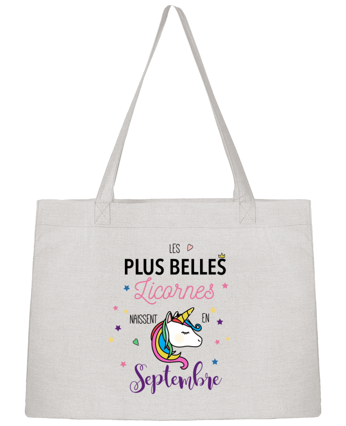 Sac Shopping Belle licorne / Septembre par La boutique de Laura