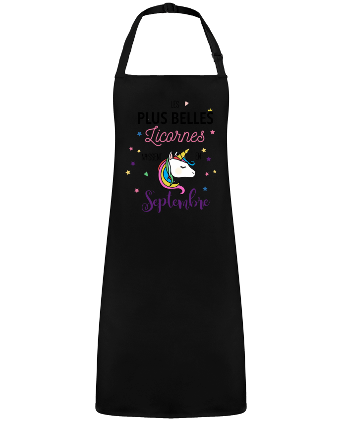 Tablier Belle licorne / Septembre par  La boutique de Laura