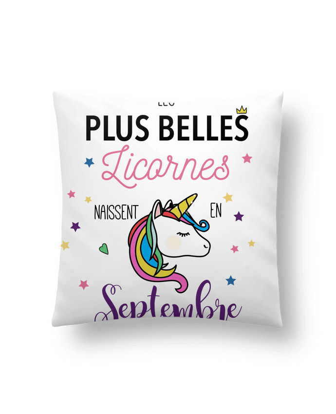 Coussin Belle licorne / Septembre par La boutique de Laura