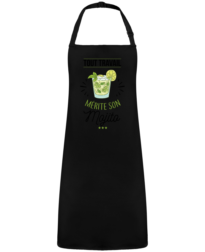Tablier Tout travail mérite son mojito par  La boutique de Laura