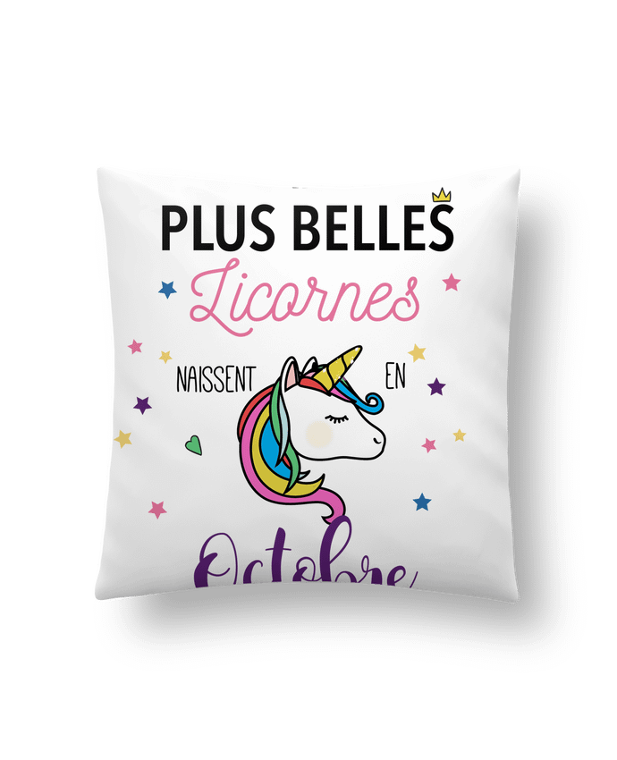 Coussin Les plus belles licornes - Octobre par La boutique de Laura