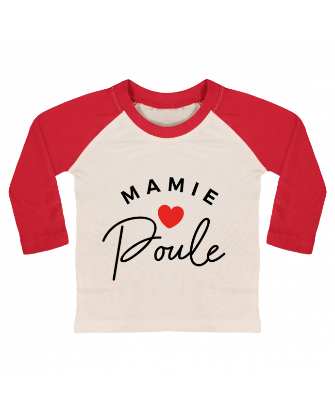 Tee-shirt Bébé Baseball ML Mamie Poule par Nana