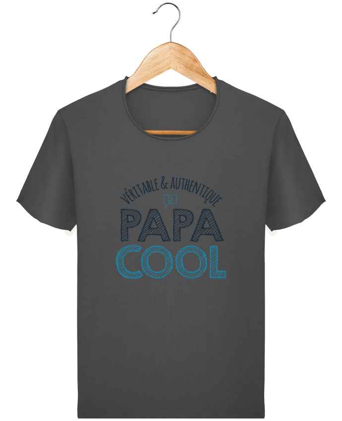  T-shirt Homme vintage Véritable & Authentique Papa Cool par tunetoo