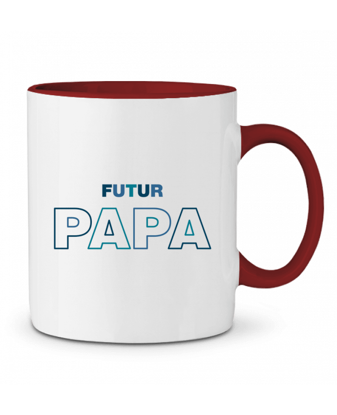 Mug bicolore Futur papa tunetoo